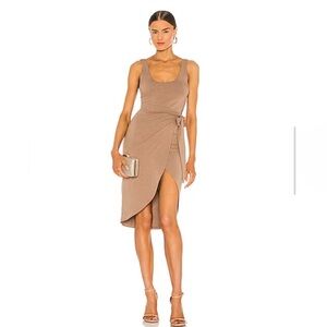 Lovers and friends mid dress wrap dress